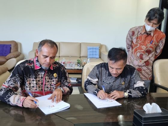 Pusjar SKMK dan BKPSDM Aceh Tengah Tandatangani Perjanjian Kerja Sama Penyelenggaraan Pelatihan Dasar CPNS Angkatan I Tahun 2025