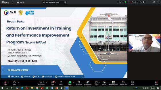 Bedah Buku ROI: Pelatihan ASN Harus Jadi Investasi, Bukan Formalitas